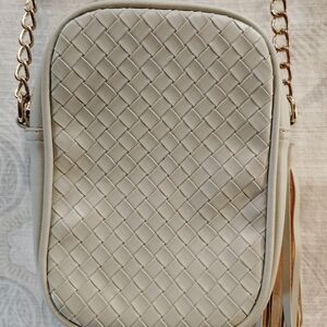 LD Elegant Light Grey Crossbody Bag